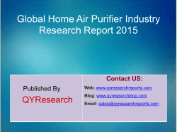 Global Home Air Purifier Market 2015 Industry Trend, Analysis, Survey and Overview