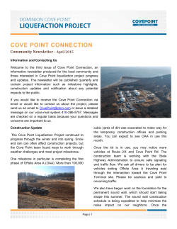 Cove Point Community Newsletter - April 2015 04-17