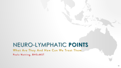 What are Neurolymphatic Points