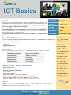ICT Basics Brochure