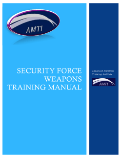 security force weapons training manual