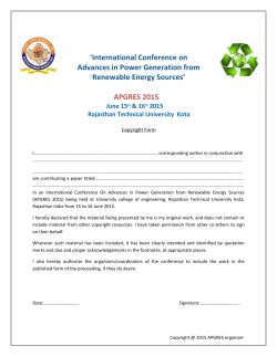 `International Conference on Advances in Power - apgres