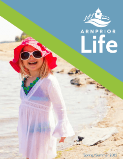 Spring/Summer 2015 - The Town of Arnprior