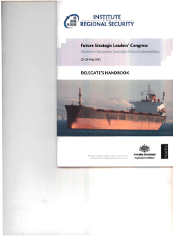 Thayer Presentation What is future of Australia`s Maritime Security