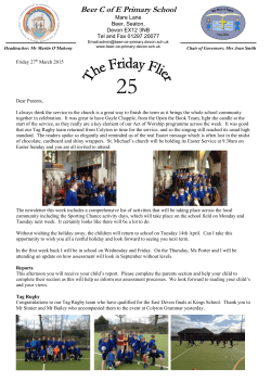 Friday Flier 27.3.15 - Beer C of E Primary School