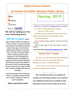 Newsletters - Adult Literacy