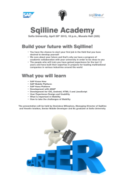 Build your future with Sqilline! What you will learn