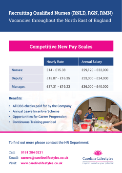 Competitive New Pay Scales Recruiting Qualified Nurses