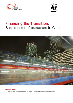 Financing the Transition: Sustainable Infrastructure in Cities