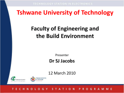 Tshwane University of Technology Technology Station in