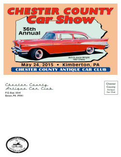 Jerry Schneider - Chester County Antique Car Club