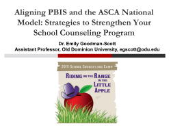 Aligning PBIS and the ASCA National Model: Strategies to