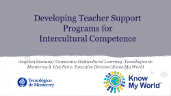 Developing Teacher Support Programs for Intercultural