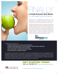 Introducing H3 WellnessPlus Dental credit accounts