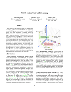 MC3D: Motion Contrast 3D Scanning