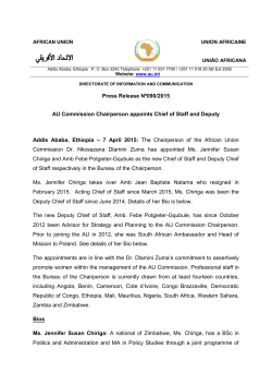 Press Release NÂº090/2015 AU Commission