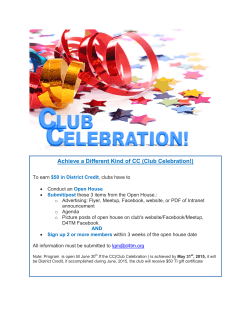 Achieve a Different Kind of CC (Club Celebration!)