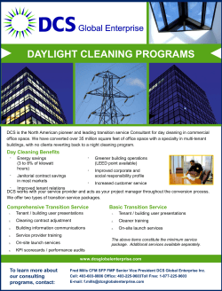 Daylight Cleaning Services Brochure