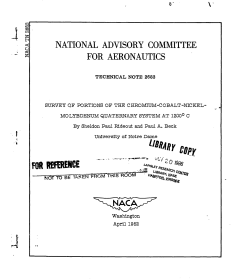 national advisory committee for aeronautics
