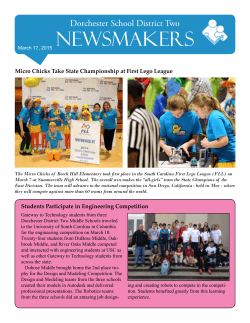 NEWSMAKERS - Dorchester School District Two