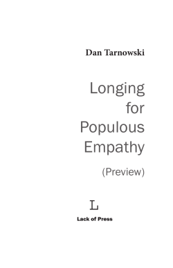 Read 8 of the poems  - Longing for Populous Empathy