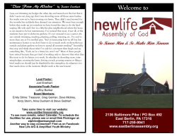This Week at NLA - New Life Assembly of God