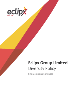 Eclipx Group Limited Diversity Policy