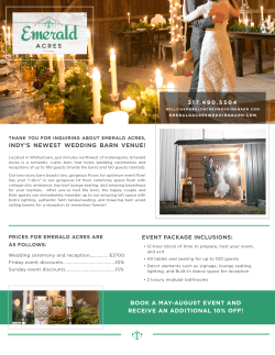 INDY`S NEWEST WEDDING BARN VENUE! BOOK A MAY