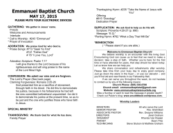 Bulletin - emmanuelbaptistsiouxfalls.org