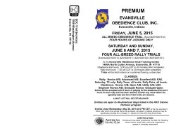 PREMIUM - Evansville Obedience Club