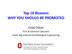 Top 10 Reasons WHY YOU SHOULD BE PROMOTED