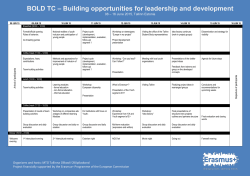 BOLD TC â Building opportunities for leadership and development