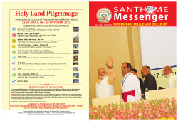 March - April 2015 - Faridabad Diocese