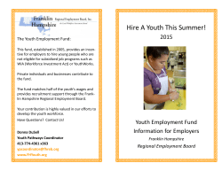 Hire A Youth This Summer! - Franklin Hampshire Youth Employment
