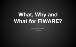 FIWARE 23.3.2015 slides