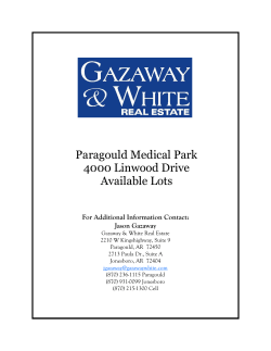 Paragould Medical Park 4000 Linwood Drive Available Lots