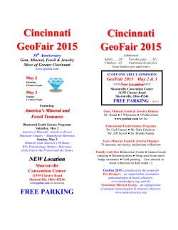 Cincinnati GeoFair 2015 Cincinnati GeoFair 2015