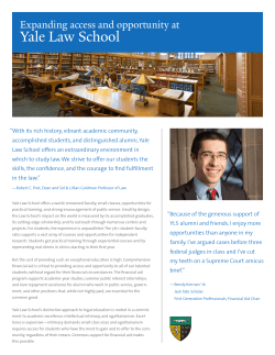 Yale Law School - Giving to Yale