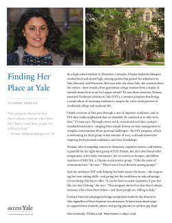 Finding Her Place at Yale - Giving to Yale