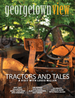 TRACTORS AND TALES - Georgetown View Magazine