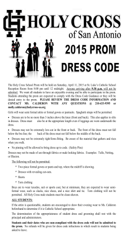 to & print the prom guidelines