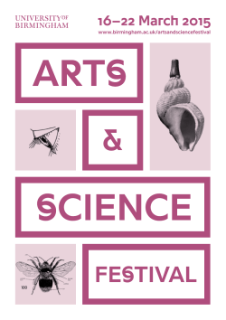 Arts and Science Festival Brochure