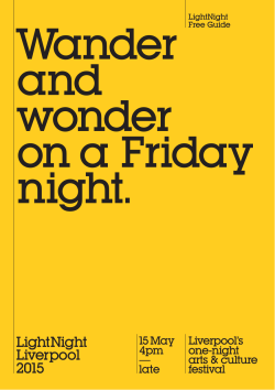 Wander and wonder on a Friday night.
