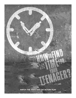 How to find the time with your teenager?