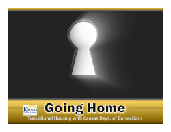 Going Home Transitional Housing with Kansas Dept. of Corrections