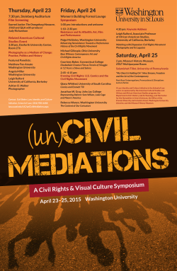 A Civil Rights & Visual Culture Symposium