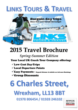 Day Trip Brochure - Links Tours and Travel