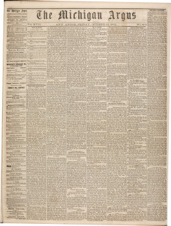 Vol. XVII. A-lSTISr ARBOR, , OCTOBER 24, 1869. 87 5