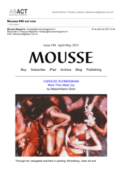 Issue #48 AprilMay 2015 Buy Subscribe iPad Archive Blog Publishing