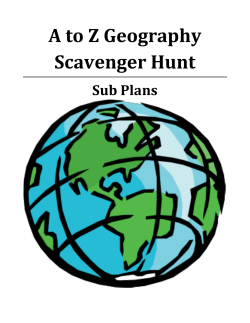 A to Z Geography Scavenger Hunt